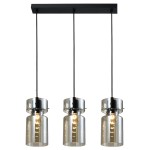 Lampa wisząca POTRÓJNA NIVIO dymny zwis LP-2811/3L AM LIGHT PRESTIGE