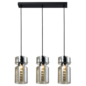Lampa wisząca POTRÓJNA NIVIO dymny zwis LP-2811/3L AM LIGHT PRESTIGE