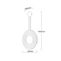 Kinkiet BELL bursztynowy LP-1702/1W AM LIGHT PRESTIGE