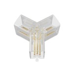 Reflektor ŁĄCZNIK 3L 120 ELEKTRYCZNY DO OŚWIETLENIA MODUŁOWEGO GEOMETRIC SYSTEM NEW szynowy LP-0209 łącznik 3L120 LIGHT PRESTIGE
