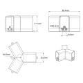 Reflektor ŁĄCZNIK 3L 120 ELEKTRYCZNY DO OŚWIETLENIA MODUŁOWEGO GEOMETRIC SYSTEM NEW szynowy LP-0209 łącznik 3L120 LIGHT PRESTIGE