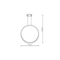 Lampa wisząca MIRROR L biały zwis LP-999/1P L WH CCT LIGHT PRESTIGE