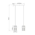 Lampa wisząca VETRO chrom zwis LP-2910/2L CH LIGHT PRESTIGE