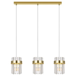 Lampa wisząca VETRO złoty zwis LP-2910/3L GD LIGHT PRESTIGE