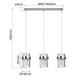 Lampa wisząca VETRO chrom zwis LP-2910/3L CH LIGHT PRESTIGE