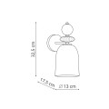 Kinkiet TROPEA dymny LP-2004/1W SM LIGHT PRESTIGE