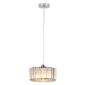 Lampa wisząca OKRĄGŁA VETRO chrom zwis LP-2910/1P CH round LIGHT PRESTIGE