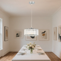 Lampa wisząca OKRĄGŁA VETRO chrom zwis LP-2910/1P CH round LIGHT PRESTIGE