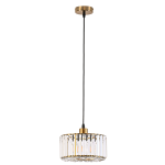 Lampa wisząca OKRĄGŁA VETRO złoty zwis LP-2910/1P GD round LIGHT PRESTIGE