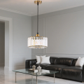 Lampa wisząca OKRĄGŁA VETRO złoty zwis LP-2910/1P GD round LIGHT PRESTIGE