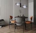 Lampa sufitowa DORADO RING czarny plafon LP-002/2C ring BK LIGHT PRESTIGE