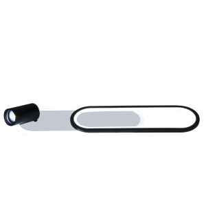 Reflektor PARMA 1 DŁUGI czarny spot LP-0612/1C L BK LIGHT PRESTIGE
