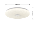 Lampa sufitowa SOLARO 40 CM 4000K biały plafon LP-5490/1C-40 WH LIGHT PRESTIGE