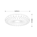 Lampa sufitowa ZIVORA 26 CM 4000K biały plafon LP-4890/1C-26 WH LIGHT PRESTIGE