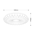 Lampa sufitowa ZIVORA 33 CM 4000K biały plafon LP-4890/1C-33 WH LIGHT PRESTIGE