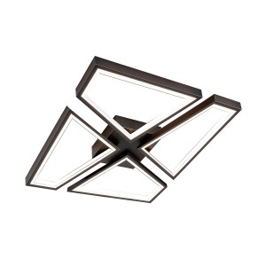 Lampa sufitowa NIVRA czarny plafon LP-0811/1C BK LIGHT PRESTIGE