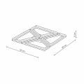 Lampa sufitowa NIVRA czarny plafon LP-0811/1C BK LIGHT PRESTIGE