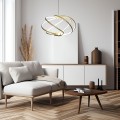 Lampa wisząca KANDOR złoty zwis LP-1425/1P GD LIGHT PRESTIGE