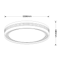 Lampa sufitowa RONDA czarny plafon LP-9587/1C-40 BK LIGHT PRESTIGE