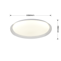 Lampa sufitowa TREGO 40 CM biały plafon LP-9465/1C-40 WH LIGHT PRESTIGE
