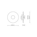 Lampa sufitowa COCO 40 CM biały plafon LP-0508/1C-40 WH LIGHT PRESTIGE
