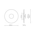Lampa sufitowa COCO 60 CM coffee plafon LP-0508/1C-60 CF LIGHT PRESTIGE