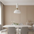 Lampa wisząca PIEGA 1 DUŻA biały zwis LP-939/1P L white LIGHT PRESTIGE