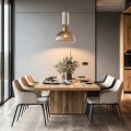 Lampa wisząca PIEGA 1 DUŻA dymny zwis LP-939/1P L smoked LIGHT PRESTIGE