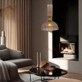Lampa wisząca PIEGA 1 DUŻA dymny zwis LP-939/1P L smoked LIGHT PRESTIGE