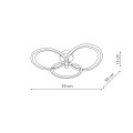 Lampa sufitowa AZINA 3 zloty plafon LP-4852/3C GD LIGHT PRESTIGE