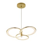 Lampa wisząca AZINA 3 zloty zwis LP-4852/3P GD LIGHT PRESTIGE