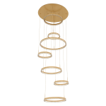 Lampa wisząca HALL 350 CM złoty zwis LP-7098/7P GD LIGHT PRESTIGE