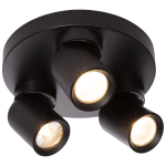 Lampa sufitowa POINTA czarny plafon LP-6398/3C Round BK LIGHT PRESTIGE
