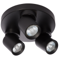 Lampa sufitowa POINTA czarny plafon LP-6398/3C Round BK LIGHT PRESTIGE
