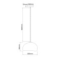 Lampa wisząca NUBE 30CM biały zwis LP-0030/1P 30cm WH LIGHT PRESTIGE