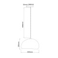 Lampa wisząca NUBE 40CM biały zwis LP-0030/1P 40cm WH LIGHT PRESTIGE
