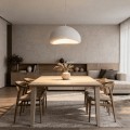 Lampa wisząca NUBE 50CM biały zwis LP-0030/1P 50cm WH LIGHT PRESTIGE
