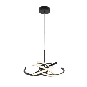 Lampa wisząca SPIDER 48 CM czarny zwis LP-1225/1P 48 BK LIGHT PRESTIGE