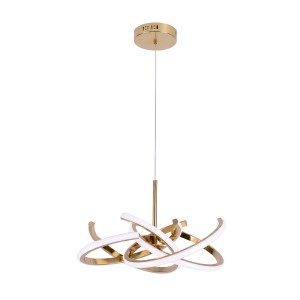 Lampa wisząca SPIDER 48 CM złoty zwis LP-1225/1P 48 GD LIGHT PRESTIGE
