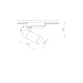 Reflektor Spot PROFILE TINOS LED 20W, 3000K do 1-obwodowego systemu szynowego 10374 NOWODVORSKI