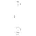 Lampa wisząca KUBBE mała R zwis SL.2027 SOLLUX LIGHTING