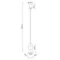 Lampa wisząca KUBBE mała S zwis SL.2030 SOLLUX LIGHTING