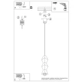 Lampa wisząca KUBBE średnia S zwis SL.2031 SOLLUX LIGHTING
