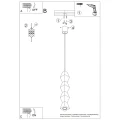 Lampa wisząca KUBBE duża S zwis SL.2032 SOLLUX LIGHTING