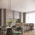 Lampa wisząca ARCHE 3P taupe zwis SL.2038 SOLLUX LIGHTING