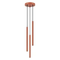 Lampa wisząca ARCHE 3P ochra czerwona zwis SL.2041 SOLLUX LIGHTING