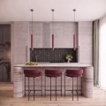 Lampa wisząca ARCHE 2P burgund zwis SL.2043 SOLLUX LIGHTING