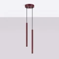 Lampa wisząca ARCHE 2P burgund zwis SL.2043 SOLLUX LIGHTING