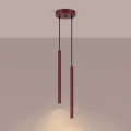 Lampa wisząca ARCHE 2P burgund zwis SL.2043 SOLLUX LIGHTING