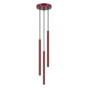 Lampa wisząca ARCHE 3P burgund zwis SL.2044 SOLLUX LIGHTING